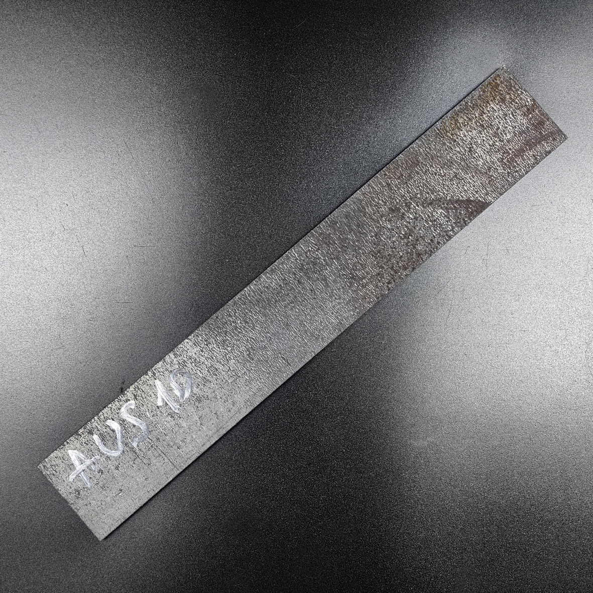 Заготовка для ножа из стали AUS-10Co размеры: 300х40х2,5 мм